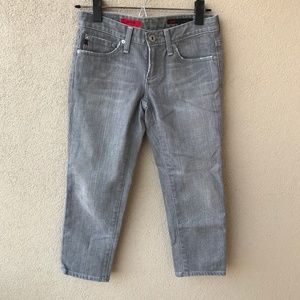 AG Adriano Goldschmied The Crop Gray Skinny Jeans